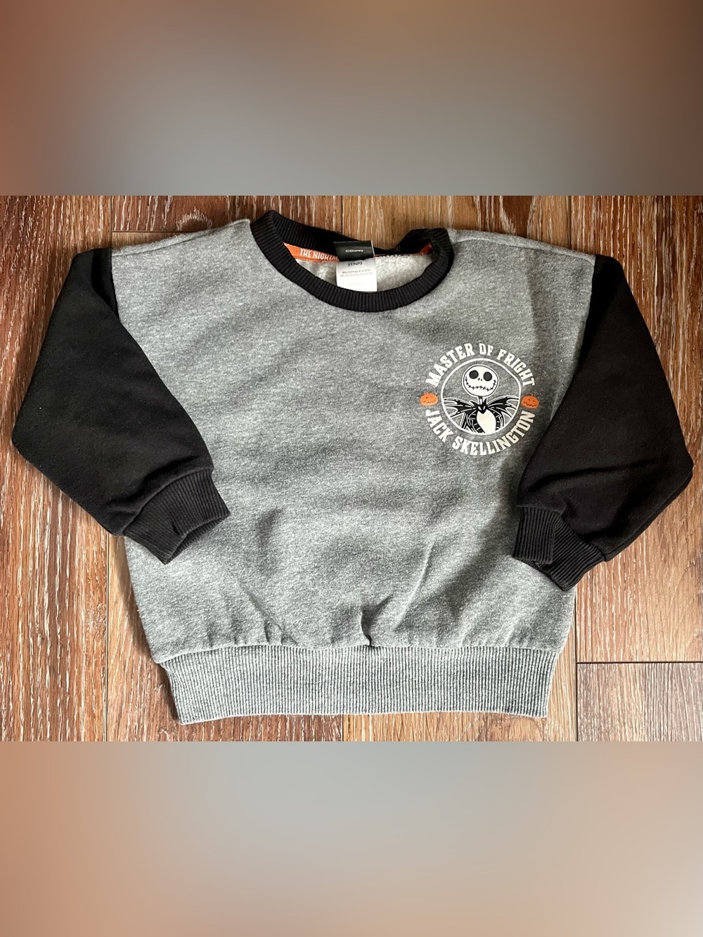 Disney’s Jack Skellington Glow in the Dark Fleece Sweat Suit Size 3T - Picture 7 of 10